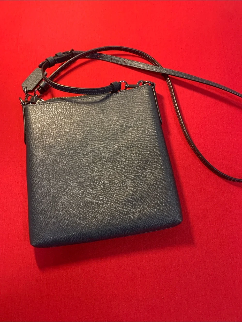 Coach Black Leather Messenger Crossbody - Picture 4 of 6